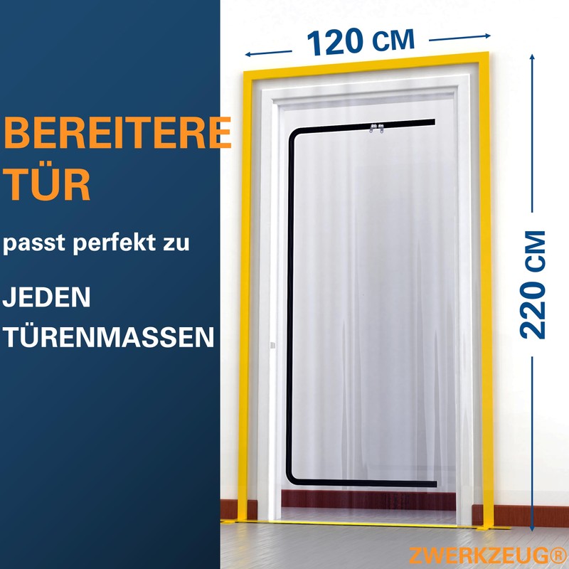 ZWERKZEUG® 2 x Dust Protection Doors with Zip 1, 20