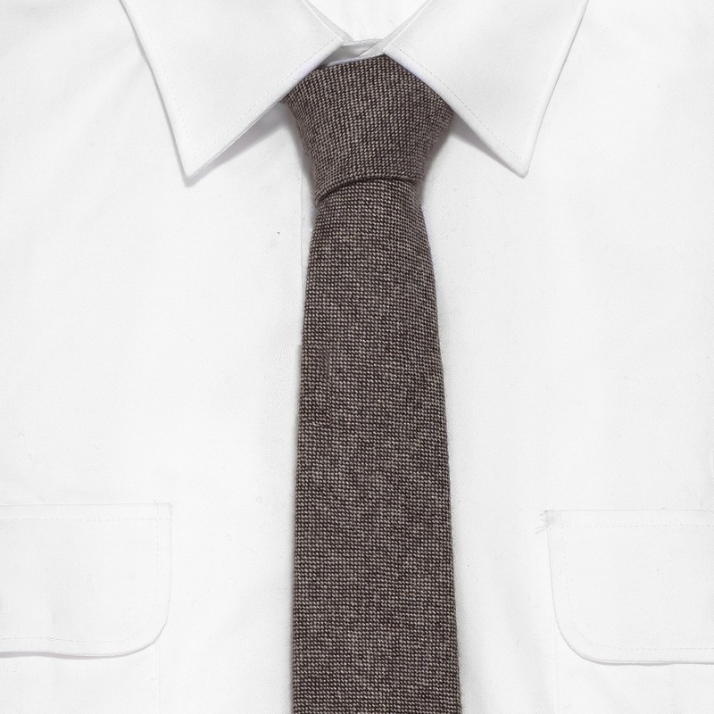 DonDon Men's Tie 6 cm Cotton Plain Checked and Polka