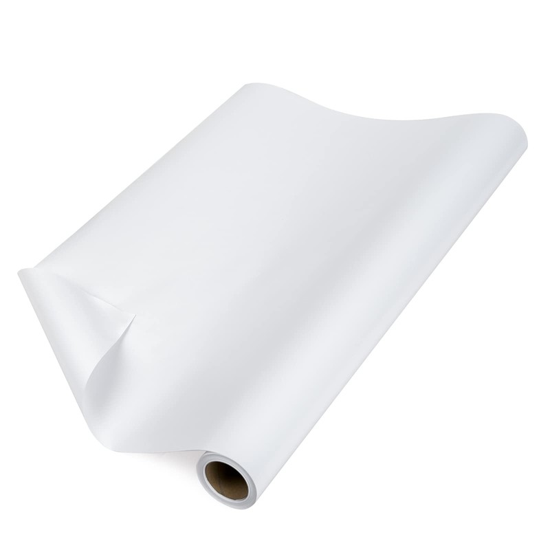 RUSPEPA White Wrapping Paper Solid Color - Mini Roll -