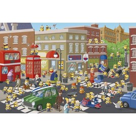 1000 Piece Jigsaw Puzzle Minions - Search for Minions! ~Take over the UK!~ (50 x 75cm)