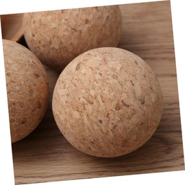CIYODO 6pcs Solid Wood Foosball Balls Replacement for Standard Tabletop Soccer Games Natural Cork Material for Enhanced Maneuverability for Home Entertainment and Parties