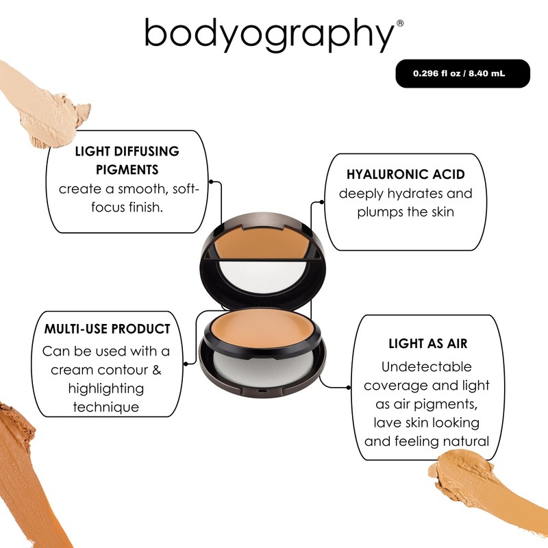 Bodyography Professional Cosmetics Silk Cream Compact Foundation No. 03 8,4ml