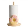 Sizikato Resin Paper Towel Holder, Delicious Donut Statue