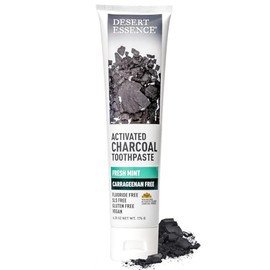 Desert Essence - Carrageenan Free Activated Charcoal Toothpaste Fresh Mint - 6.25 oz.