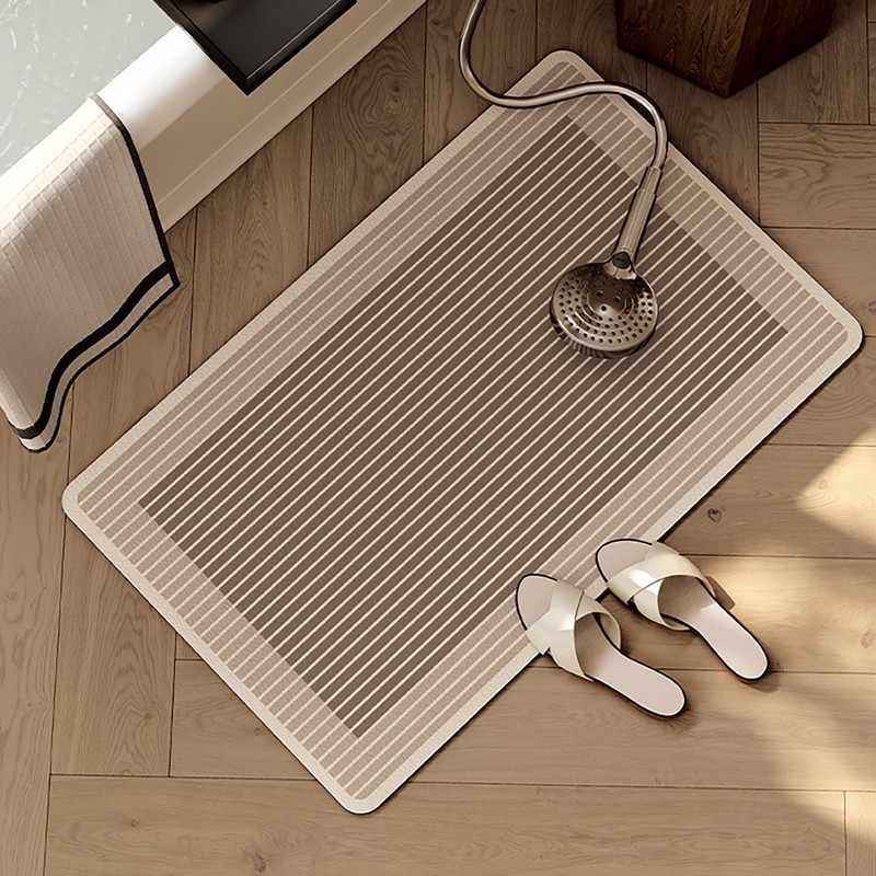 VivaMats Quick-Dry Bath Mat, Absorbent Non-Slip Bathroom Rug, Soft Shower