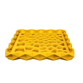 Soap Dish Biosourced Eco Friendly Made in France Handmade 3D Printed Removable Grid Easy Clean (Matte Orange)