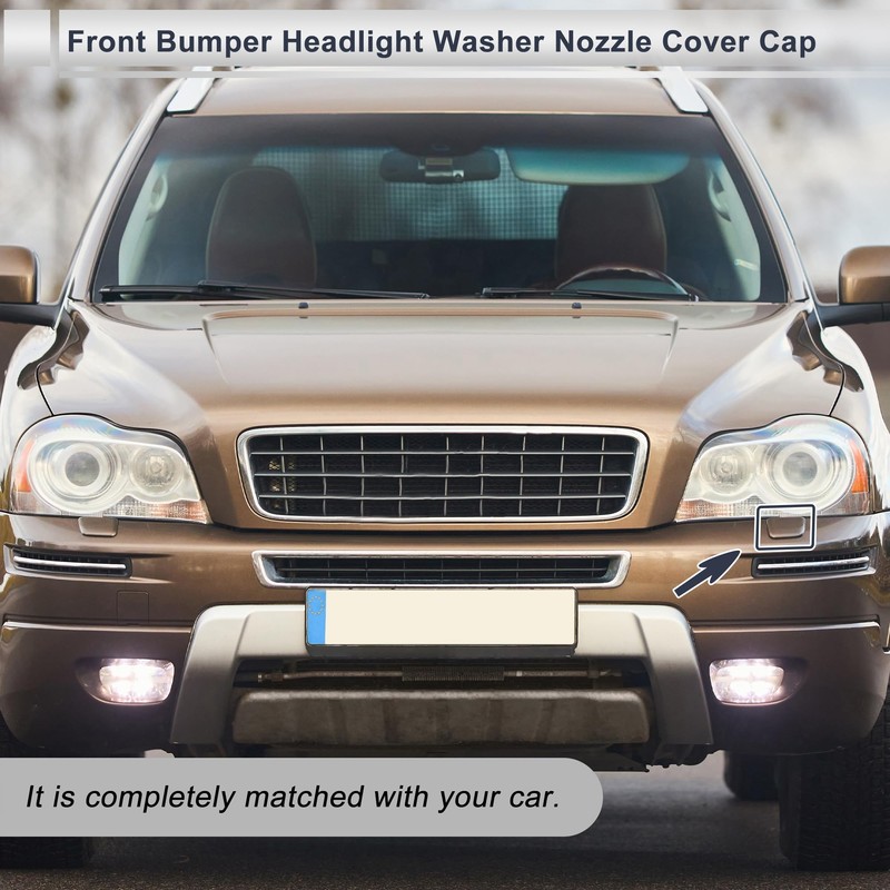 RATCHROLL Front Left Side Bumper Headlight Washer Nozzle Cover Cap