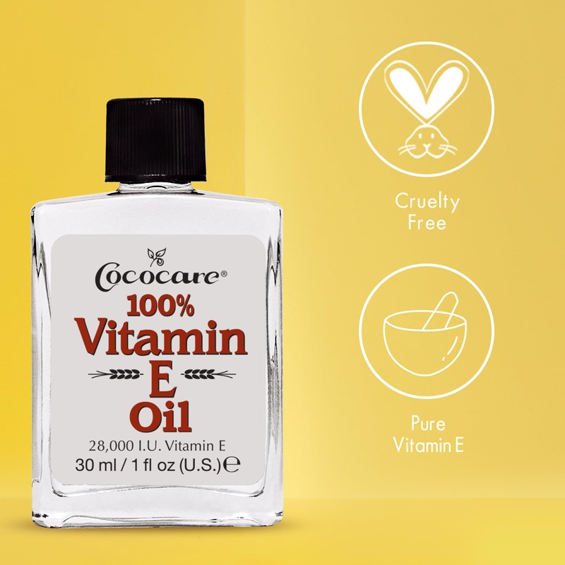 COCOCARE 100% Vitamin E Oil - Maximum Moisture for Dry