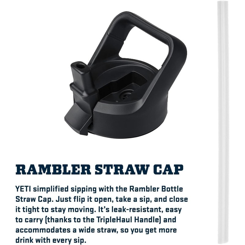 YETI Rambler Straw Bottle, Stainless Steel Vacuum Insulated Bottle with