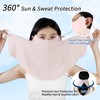 UV Protection Face Sun Mask with Neck Coverage Breathable Design