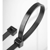 Black Cable Ties, 300mm x 3.6mm, Pack of 100, 12"