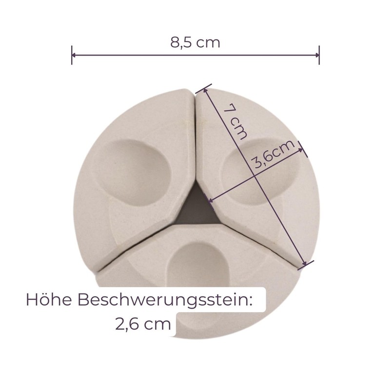 SOFTCOREFOOD Weighted Stone for Fermenting / 8.5 cm / 3