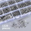 Screws Nuts Assortment Set, Hexagonal Button Cylinder Screws with Hexagon