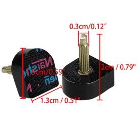 sourcing map 4 Pcs Black Plastic Shoes High Heel Tips Pin 15mm X 13mm for Lady