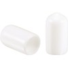 Boxonly 100pcs Rubber End Caps 8mm ID Vinyl Round End