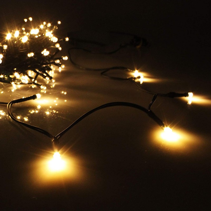 SHATCHI 500 LEDs Fairy String Lights Warm White Indoor/Outdoor Christmas