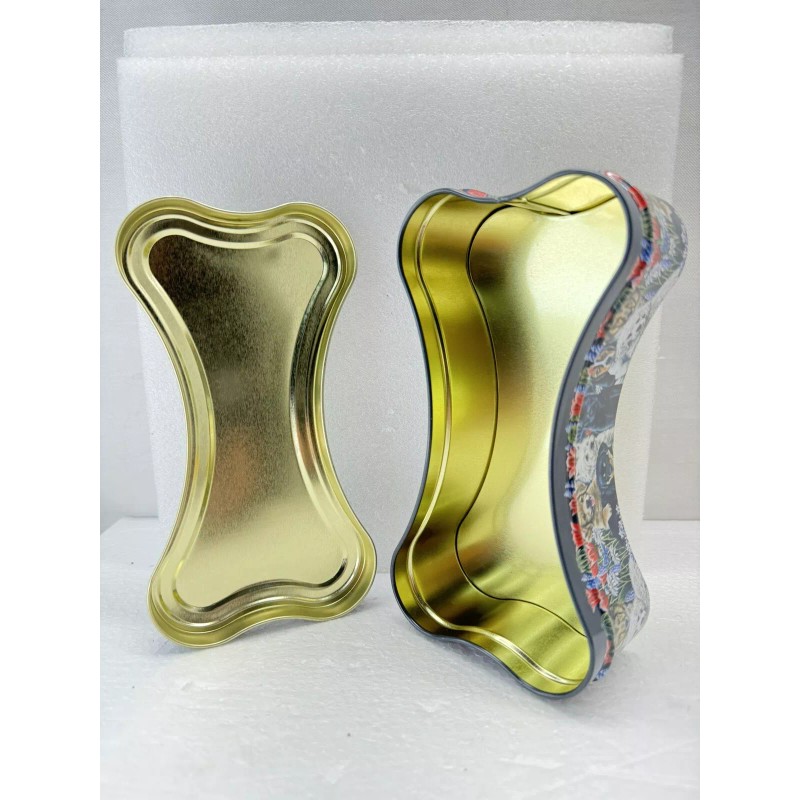 Puppy Meadow SM Bone Shaped Tin