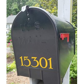Bright Pink - House or Mailbox Numbers - 6" Tall - Custom Vinyl Decal - Custom Lettering Home Address Office - PR - Die Cut Sticker