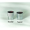 West Coast Corvette/Camaro C7 Corvette Crossed Flags Logo Aluminum Valve