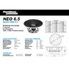 Resilient Sounds RS NEO 6.5 300w rms 4ohm 6.5" Speaker
