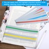 PATIKIL 20 Pcs Guide Reading Strips, Tracking Highlight Color Overlay
