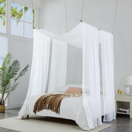 YUHOHO 5.5m Tela para Drapeado Arco Boda,550X75cm Cortinas Blancas Transparentes para Decoración Techo Fiesta y Ceremonia Boda,Adecuado Para Bodas,Fiestas,Bienvenidas,Restaurantes y Dormitorios