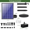 Antfraer Solar Fountain Pump Built-in 3600mAh Battery Backup, 8W Solar