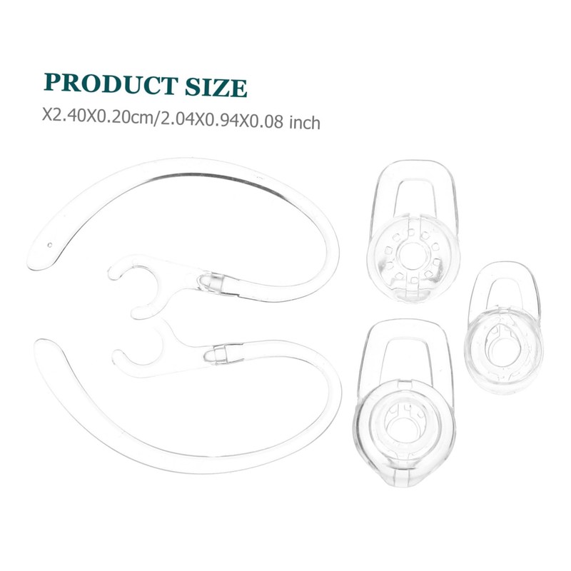 LABRIMP 3sets Ear Hooks Earbud Gel Replacement for Wireless Headset