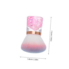 Ipetboom Nail Art Dusting Brush: Flower Shaped Makeup Blush Brush - Dip Powder Duster - Acrylic Nail Cleaning Tool for Manicure Pedicure