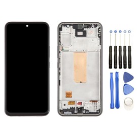 DYGCGO SC-53D, SCG21, Galaxy A54 5g, SM-A546V, SM-A546U, SM-A546B, SM-A546E, SM-A546M Repair Replacement Front Panel LCD Touch Panel LCD Panel with Windshield Digitizer Repair Tool Kit (Black) (OLED)