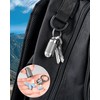 TISUR Titanium Keychain Pill Holder Small Metal Pill Case, Pill