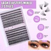 DIY Lash Extension Kit 280pcs Individual Lashes Cluster SZRMOCYD D
