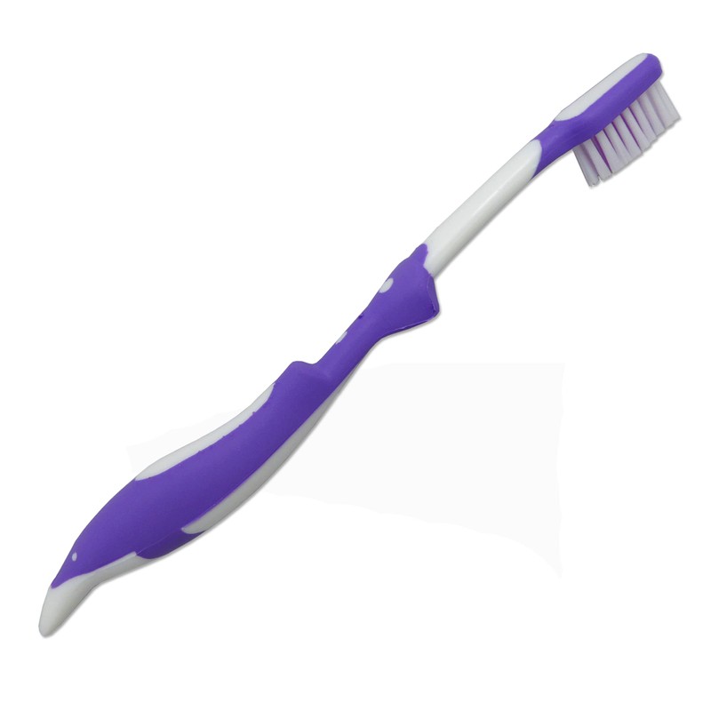 32 Childrens Toothbrushes ~ Bulk Packs Kids Manual Brushes (Dolphin)