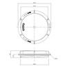 TOTO PWH60063W Perforated Pan Trap Lid for Washing Machine