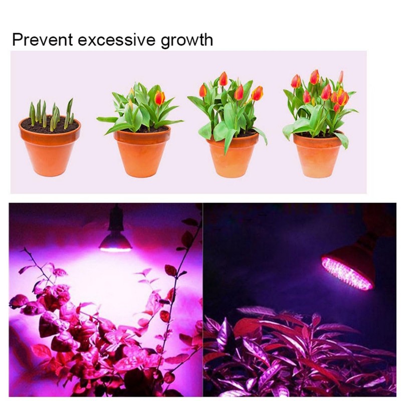 4 Pack Grow Light Bulb, Full Spectrum 7W Grow Lamp