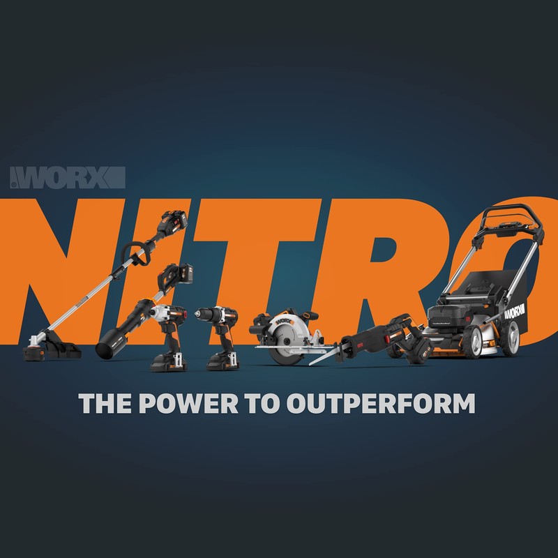 Worx Nitro 20V Power Share 3/8” Cordless Crown Stapler with