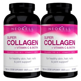 NEOCELL Super Collagen Plus C 360 Tablets, 2-Pack Free Size/One Color