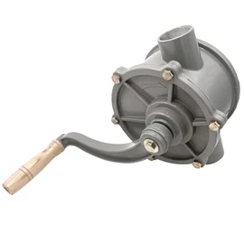 Hand Gas Diesel Transfer Pump for 30 Gallon 35 Gallon 40 Gallon Gas Fuel Diesel Caddy, Aluminum Drum Rotary Hand Pump Easy to Handle, Inlet Pipe & Outlet Pipe 1-1/4" (Only Pump & Grip)