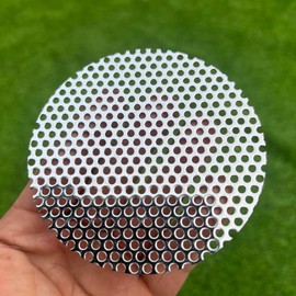FengYoo Perforated Metal Sheets-Expanded & Perforated Sheets-Perforated Stainless Steel Sheet-20GA 0.12" Hole （About 3mm） 19.6" X9.8"-Metal Mesh Sheet for Ventilation and Fume Filtration