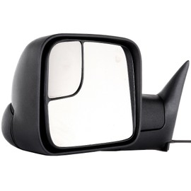 FEIPARTS Towing Mirrors Fit for 1994-1997 for Dodge for Ram 1500/2500/3500 Models Tow Mirrors with Left Right Side Pair Mirrors Power Adjusted Black Housing No-Heated No-Turn Signal
