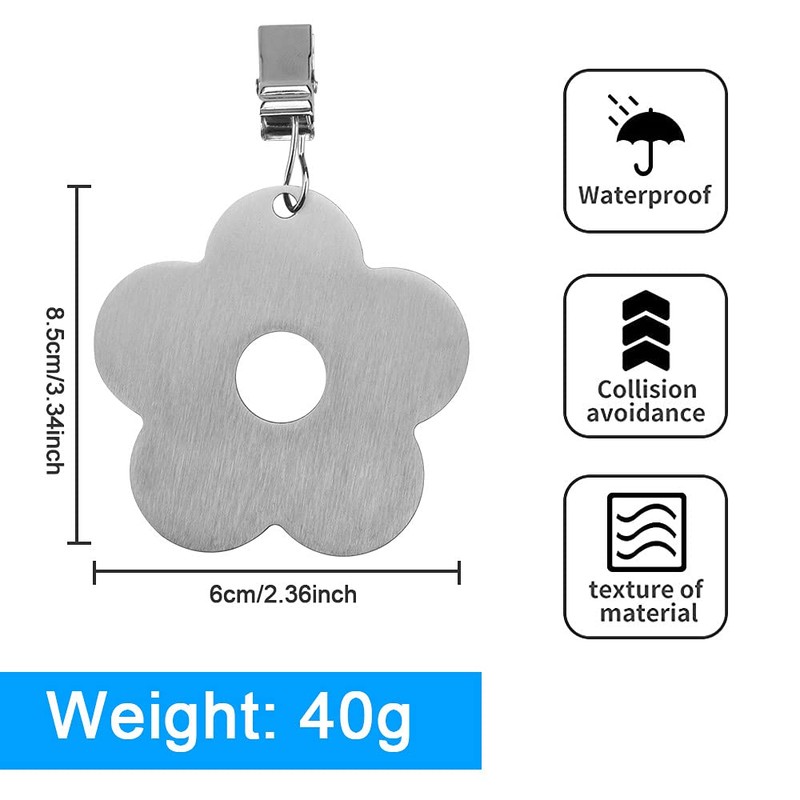 STCRERAG Pack of 8 Flower Tablecloth Weights, Stainless Steel Tablecloth