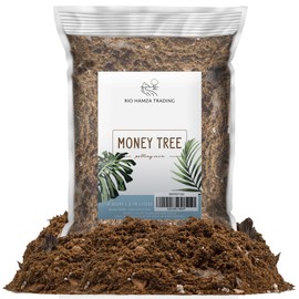 Money Tree Soil (4 Quarts), Potting Mix for Planting/Repotting Pachira Aquatica, All-Natural Custom Soil Blend