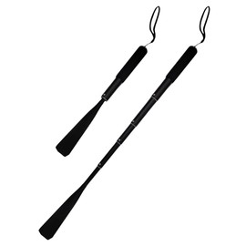 MARS WELLNESS Extended Shoe Horn with Extra Long Handle for Seniors - 14.5" to 37" Retractable Metal Shoe Horn - Soft Grip, Travel Friendly, Collapsible Aluminum Hip Kit - Great Gift for Elders