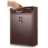 Yaocom Locking Mailbox with Key for Outdoor 16.2 x 11.2