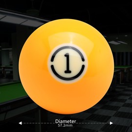 Soseen Pool Cue Ball 2-1/4" Regulation Size 16 Pool Balls Billiard Set (White)