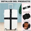 Correas para Equipaje, Juego de 4 Piezas con Cerradura de