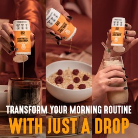 Lakanto Liquid Monk Fruit Extract Drops, Caramel - Erythritol Free Sugar Substitute Sweetener For Tea, Coffee, Smoothies, Yogurt, Cereal, Cocktails, Sugar Free, Vegan, Keto, Zero Sugar (1.76 Fl Oz)