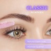 LINNY LASHES Klassische Wimpernverlängerung, 0.15 mm Stärke, 1:1 Einzelwimpern, Curls
