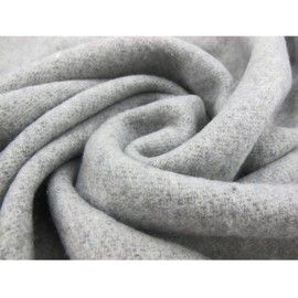 maikun Women's Scarf, Large Scarf, Wool, Scarf, Women's, Large Stole, Wedding, Thick, Student, Solid Color, Pair of Birthdays Gift, Christmas Gift, wool-light grey