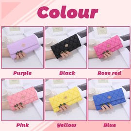 Symphonyw PU Leather Wallet Crown Women Ladies Girls Purse,Long Fashion Crown Female's Handbag Money Bag